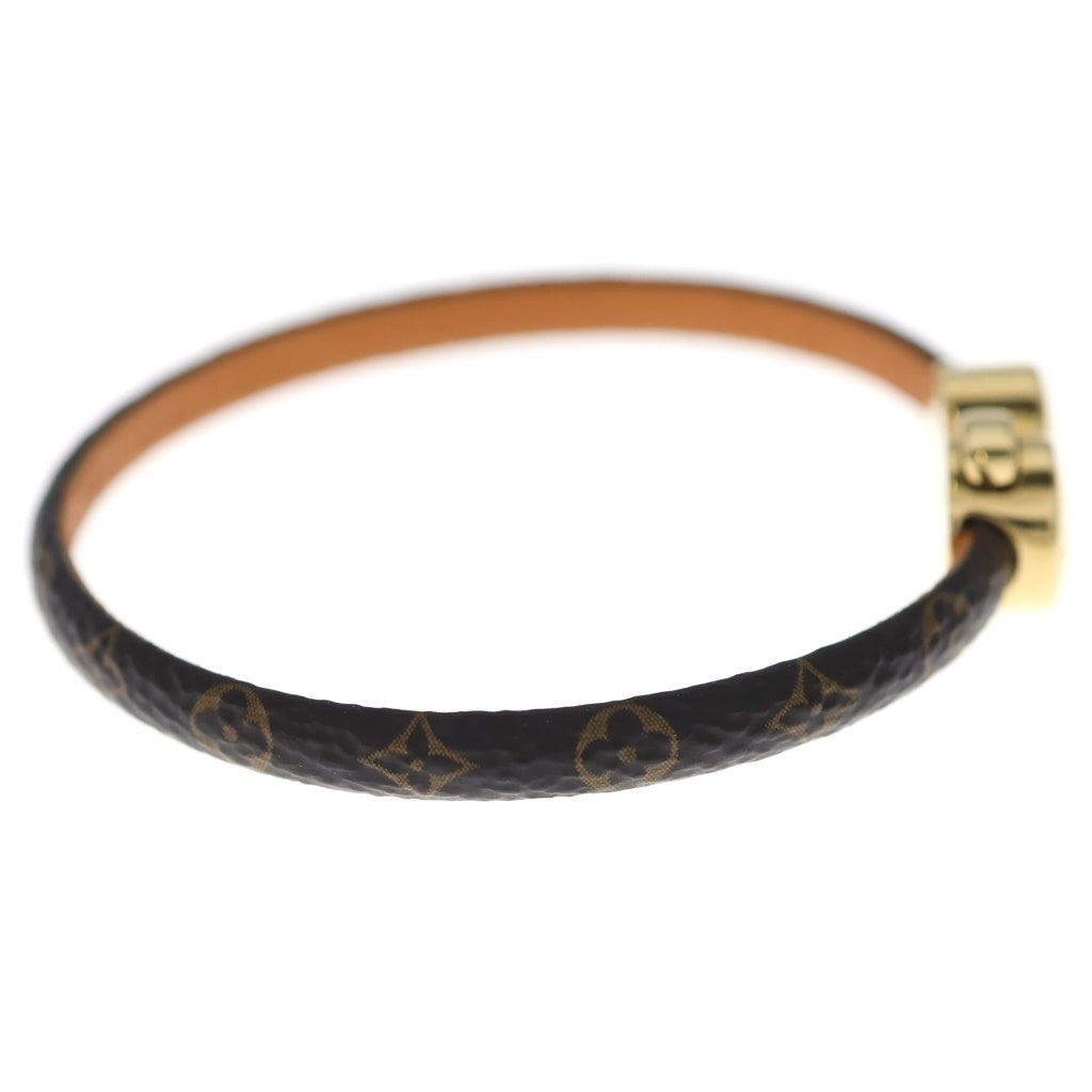 LOUIS VUITTON(ルイヴィトン) モノグラム ブラスレ・ヒストリック ミニ ブレスレット ブラウン×ゴールド M6407 レディース