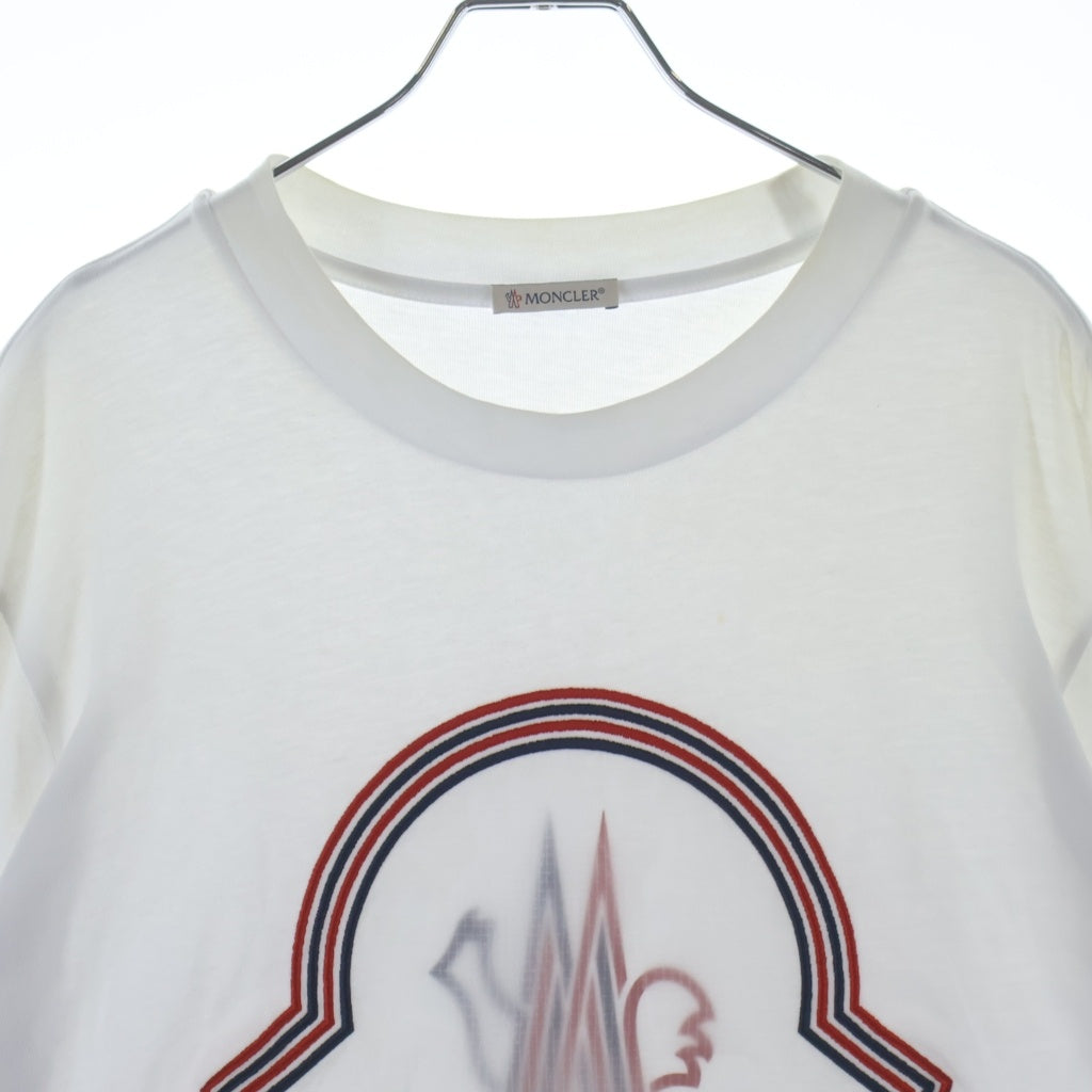 MONCLER(モンクレール) T-SHIRT MANICA LUNGA ロゴ ロングTシャツ ホワイト H10918D00005