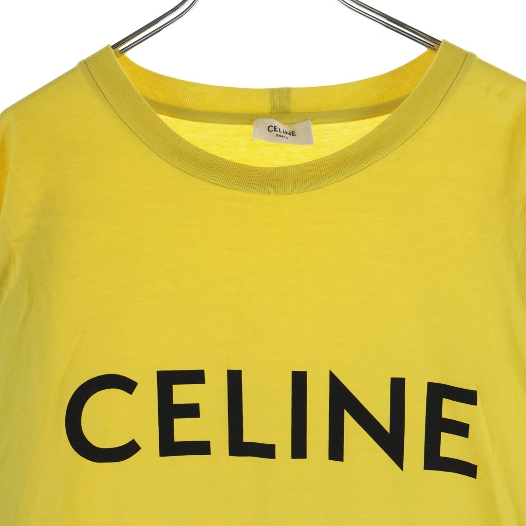CELINE(セリーヌ) ロゴ Tシャツ イエロー #S