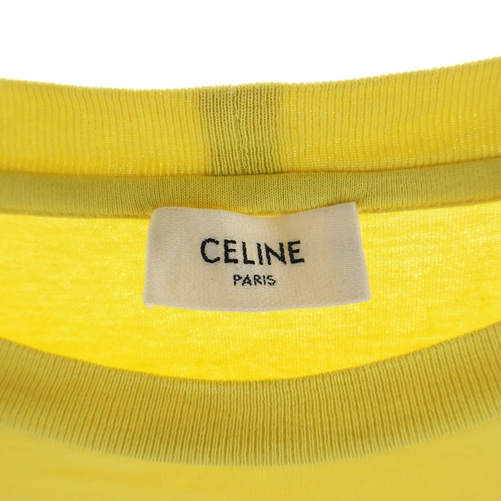 CELINE(セリーヌ) ロゴ Tシャツ イエロー #S