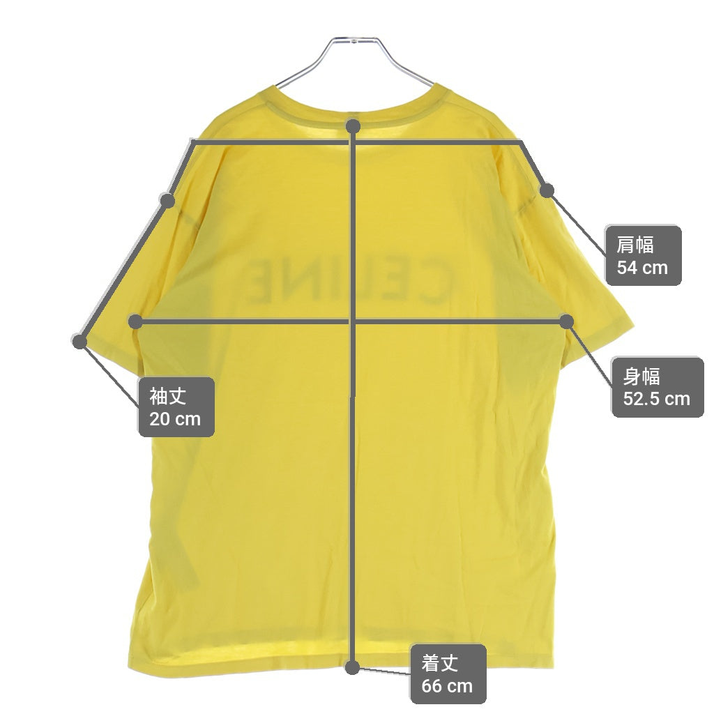 CELINE(セリーヌ) ロゴ Tシャツ イエロー #S