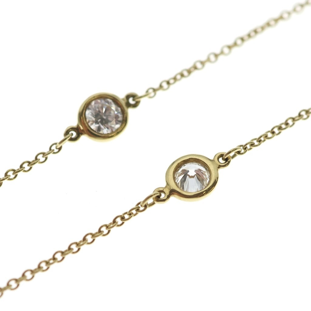 TIFFANY & Co.(ティファニー) エルサペレッティ バイザヤード 3Pダイヤモンド Au750 K18YG ネックレス イエローゴールド レディース