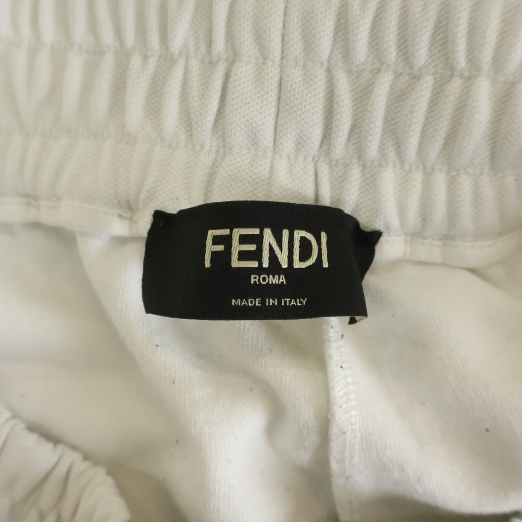 FENDI(フェンディ) ズッカ柄 ズボン ホワイト ブラック FAB645 AL48 M