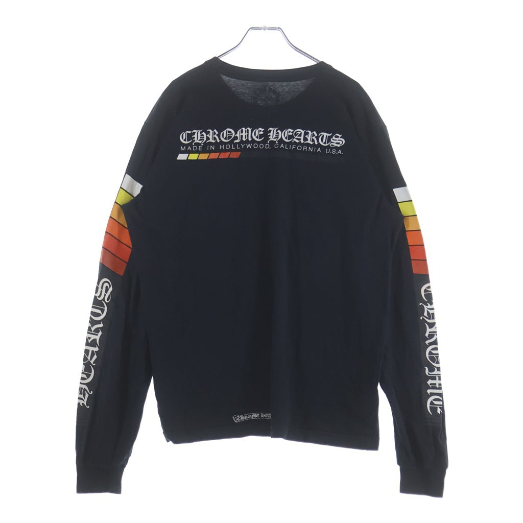CHROME HEARTS(クロムハーツ) Neon Bar Logo Long Sleeve Tee ネオンバーロゴ ロングスリーブ Tシャツ ブラック #L