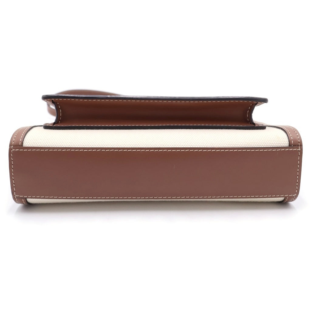 BURBERRY(バーバリー) ミニツートン ミニツートン 2wayバッグ キャンバス/レザー ショルダーバッグ ハンドバッグ ベージュ/ブラウン 8031746 レディース