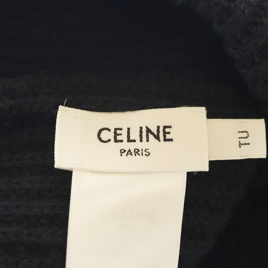 CELINE(セリーヌ) ロゴニット帽 ブラック