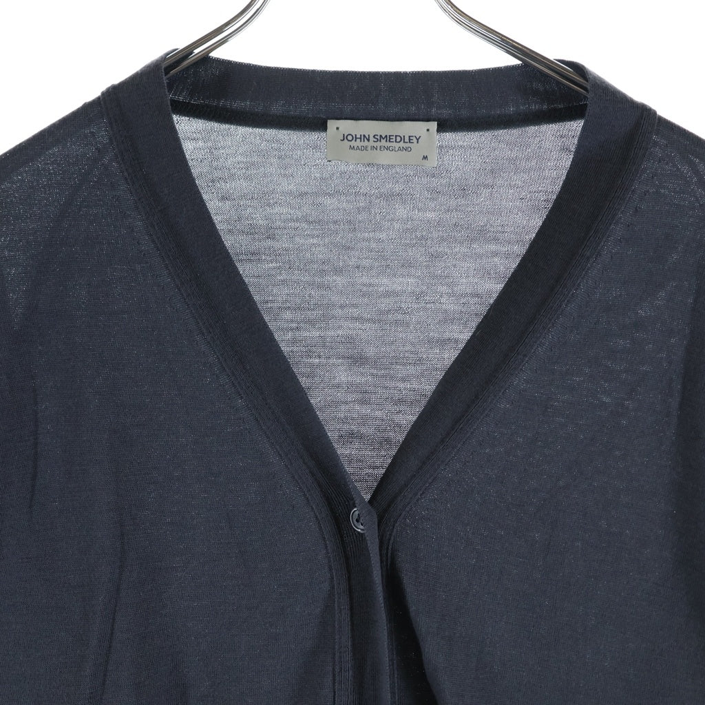 JOHN SMEDLEY(ジョンスメドレー) ウールカーディガン グレー #M レディース