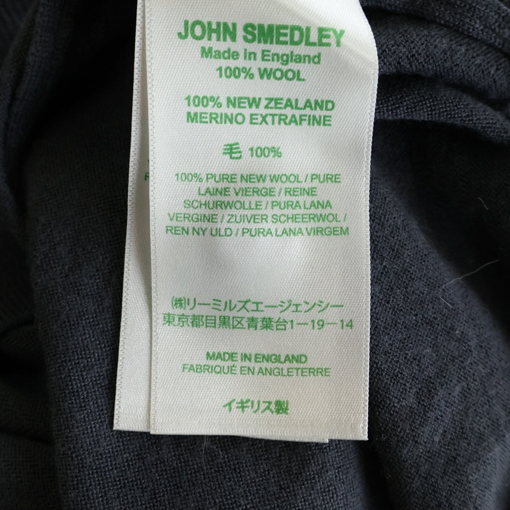 JOHN SMEDLEY(ジョンスメドレー) ウールカーディガン グレー #M レディース
