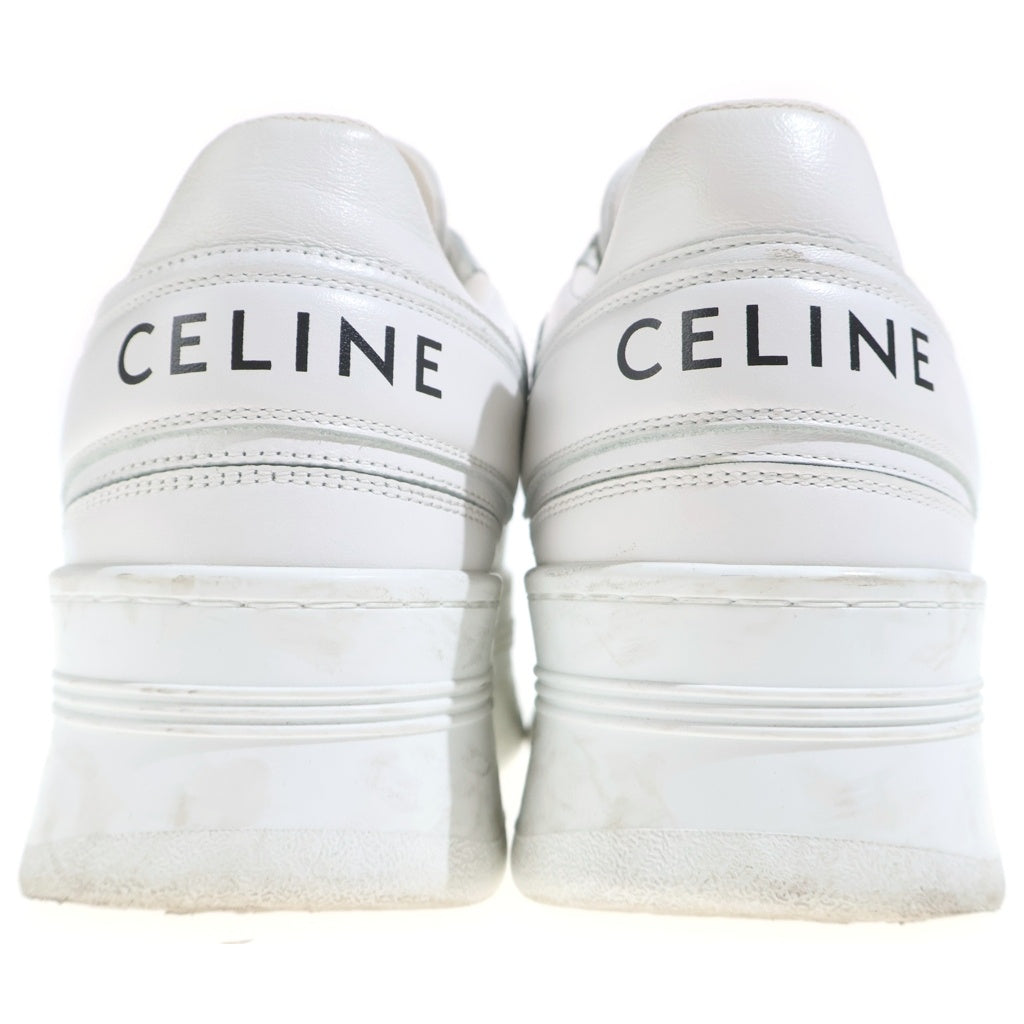 CELINE(セリーヌ) ロゴローカットスニーカー ホワイト #38 レディース