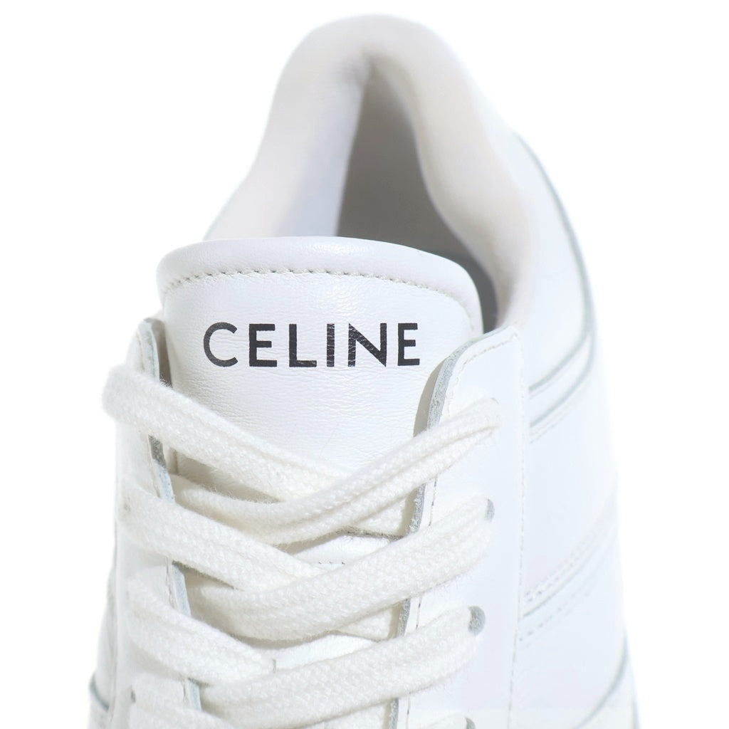 CELINE(セリーヌ) ロゴローカットスニーカー ホワイト #38 レディース