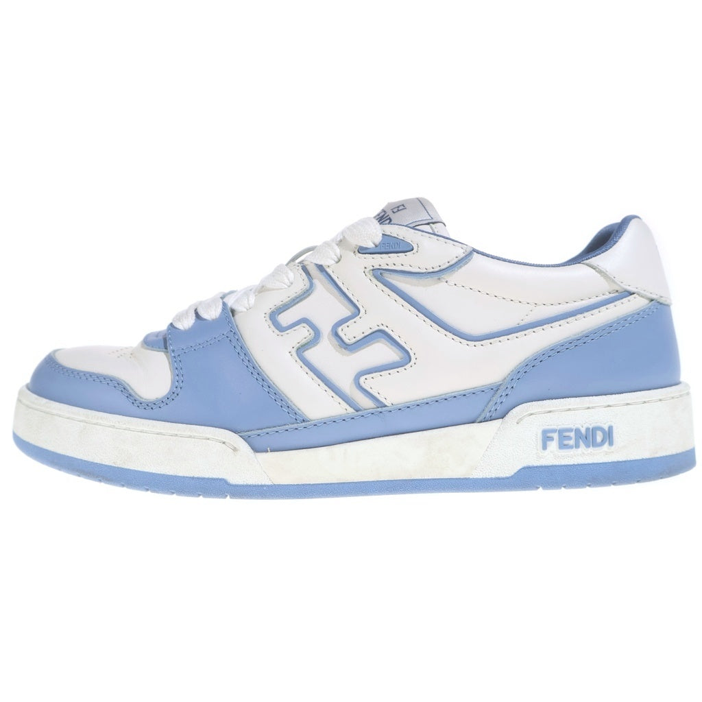 FENDI(フェンディ) ロゴローカットスニーカー ホワイト×ブルー #6 レディース