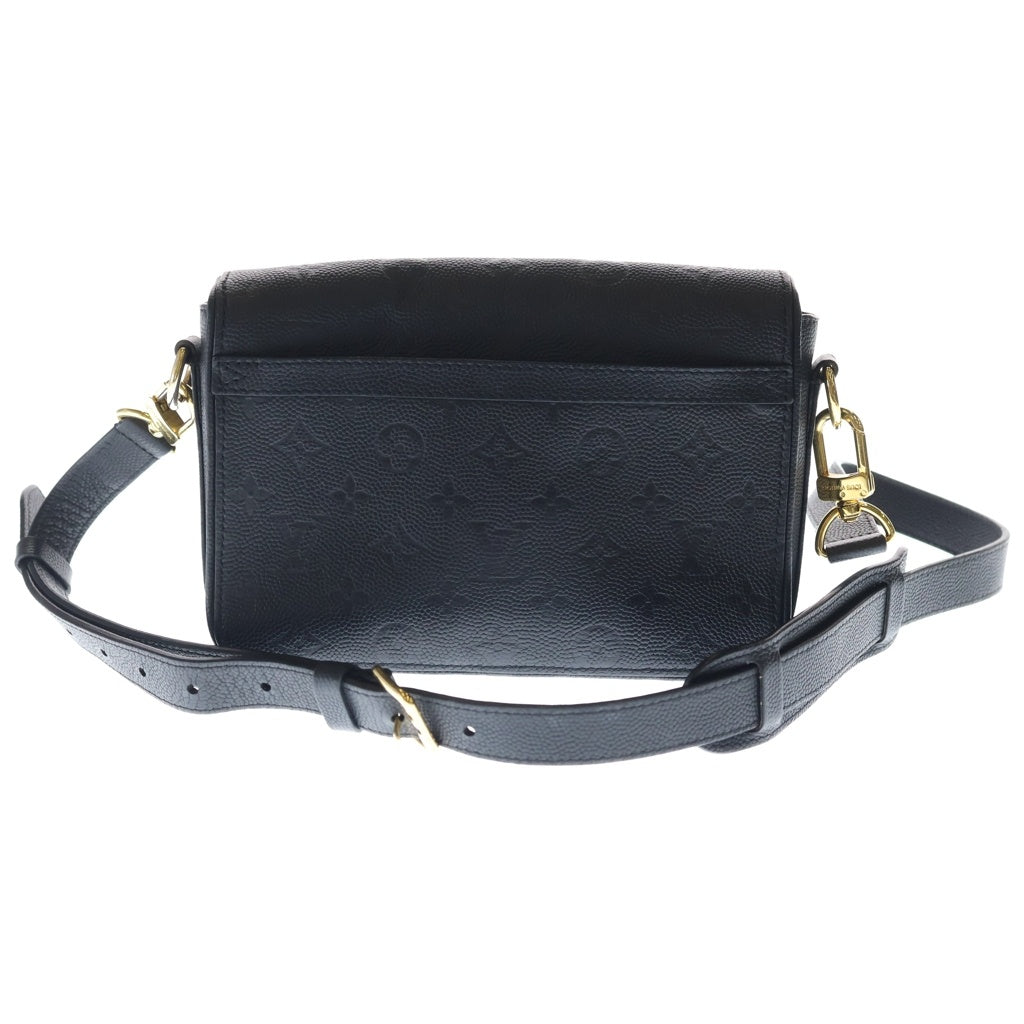 LOUIS VUITTON(ルイヴィトン) モノグラム ステュディオ メッセンジャー NBAコラボ ショルダーバッグ ブラック レザー M58498 ゴールド金具 レディース