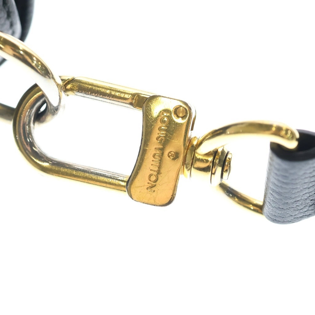 LOUIS VUITTON(ルイヴィトン) モノグラム ステュディオ メッセンジャー NBAコラボ ショルダーバッグ ブラック レザー M58498 ゴールド金具 レディース