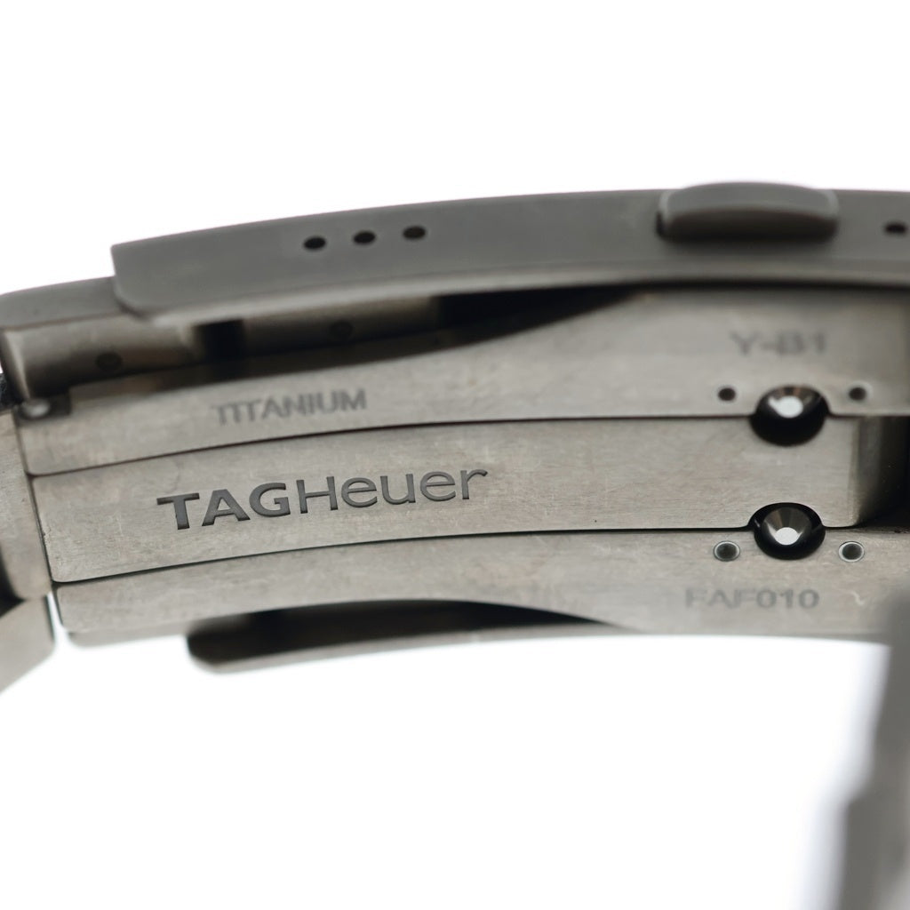 TAG HEUER(タグホイヤー) アクアレーサー プロフェッショナル 200 TI/QZ チタン クオーツ クォーツ ソーラーグラフ 腕時計 WBP1180 黒文字盤
