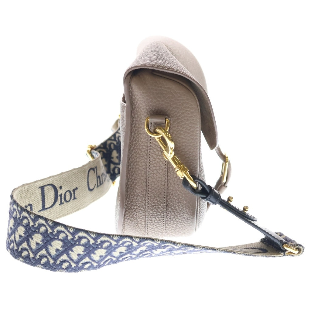 Christian Dior(クリスチャンディオール) ボビー ラージ ショルダーバッグ ベージュ レザー ゴールド金具 レディース