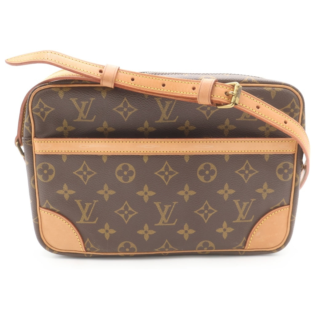 LOUIS VUITTON(ルイヴィトン) モノグラム トロカデロ ショルダーバッグ ブラウン レザー×PVC M51274 ゴールド金具 レディース