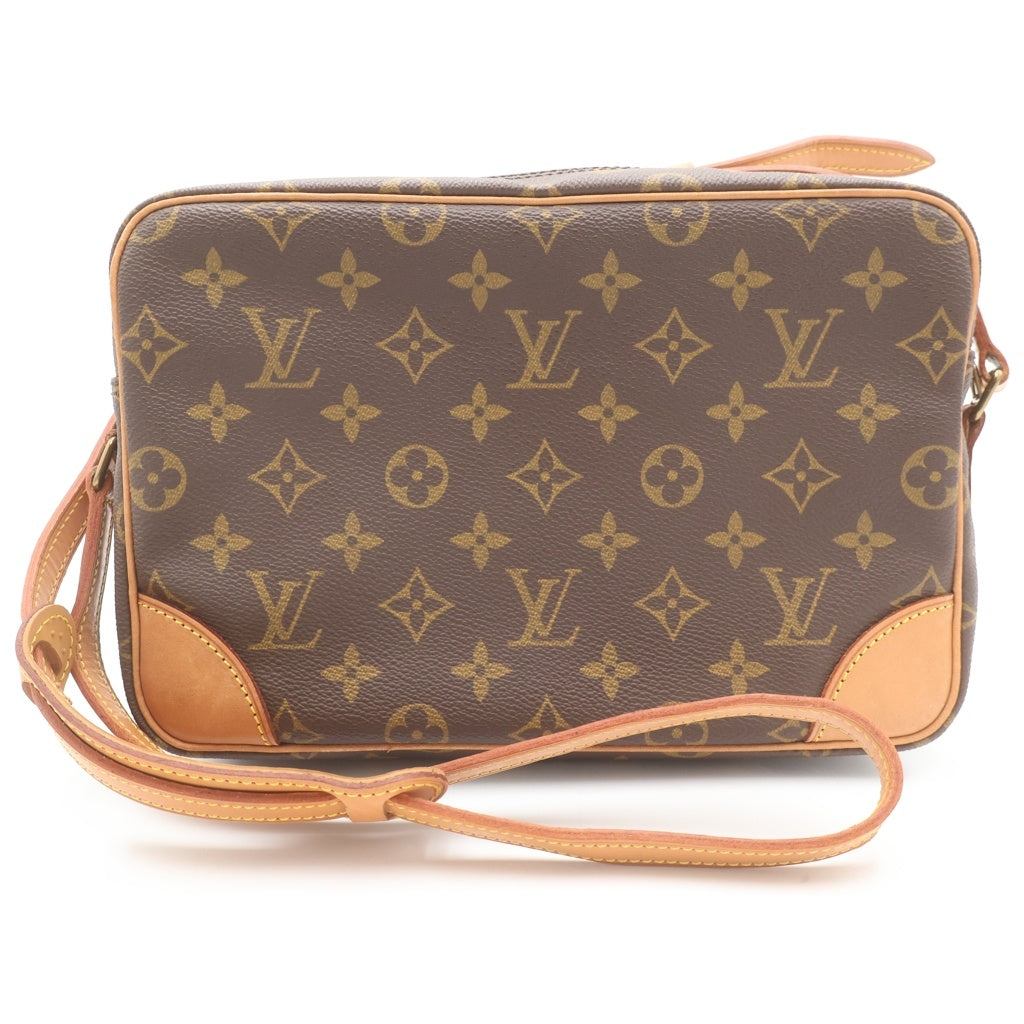 LOUIS VUITTON(ルイヴィトン) モノグラム トロカデロ ショルダーバッグ ブラウン レザー×PVC M51274 ゴールド金具 レディース