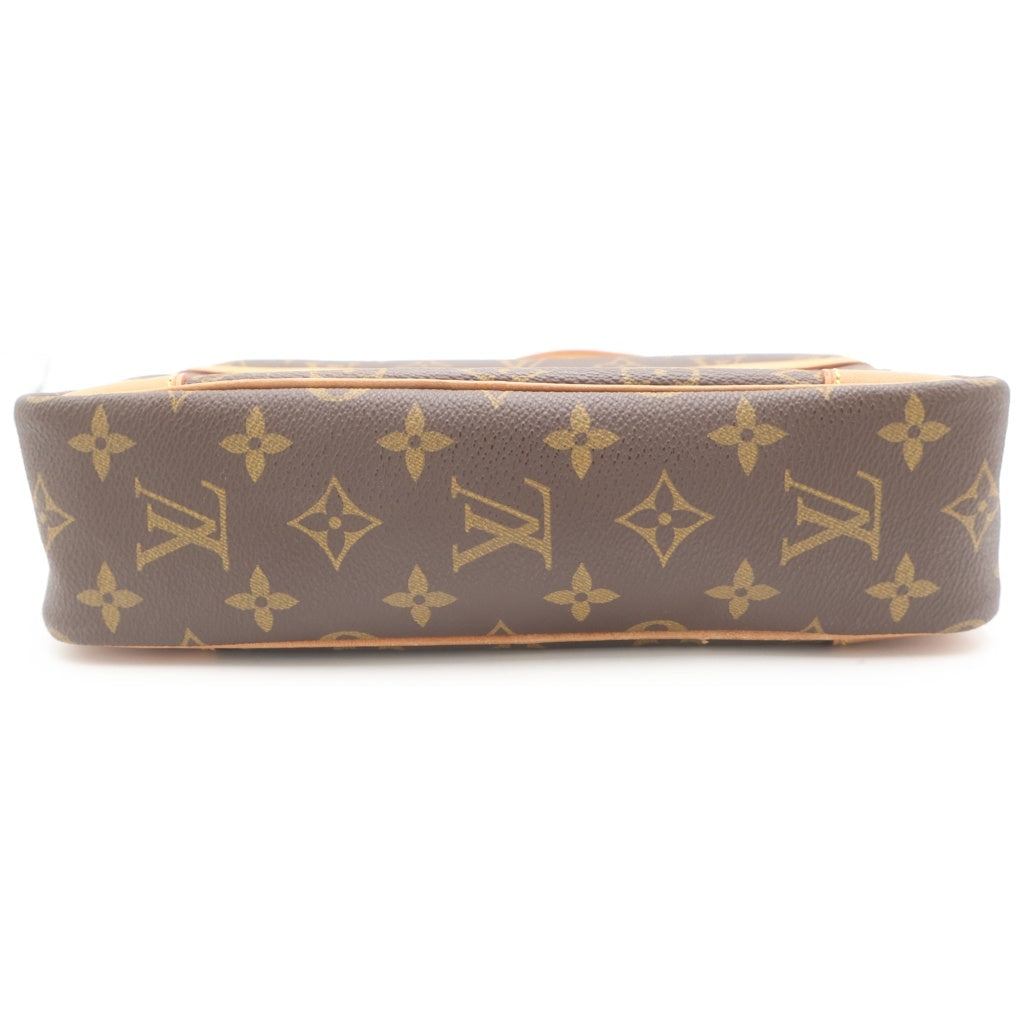 LOUIS VUITTON(ルイヴィトン) モノグラム トロカデロ ショルダーバッグ ブラウン レザー×PVC M51274 ゴールド金具 レディース