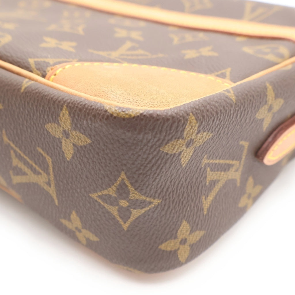 LOUIS VUITTON(ルイヴィトン) モノグラム トロカデロ ショルダーバッグ ブラウン レザー×PVC M51274 ゴールド金具 レディース