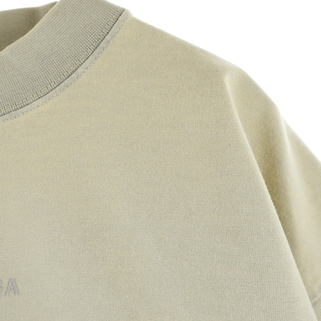 BALENCIAGA(バレンシアガ) ロゴ刺繍 クルーネック 半袖 Tシャツ カットソー ベージュ 764235 レディース
