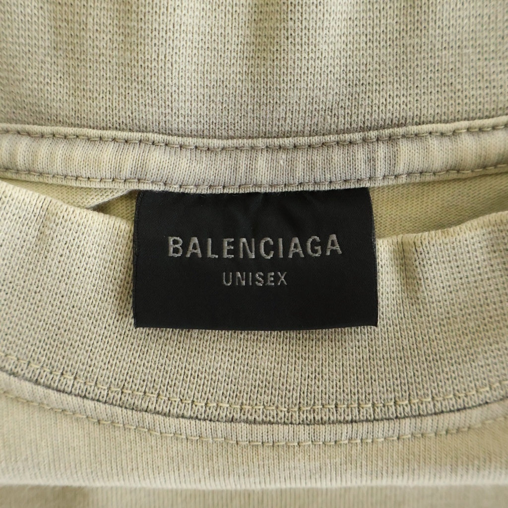 BALENCIAGA(バレンシアガ) ロゴ刺繍 クルーネック 半袖 Tシャツ