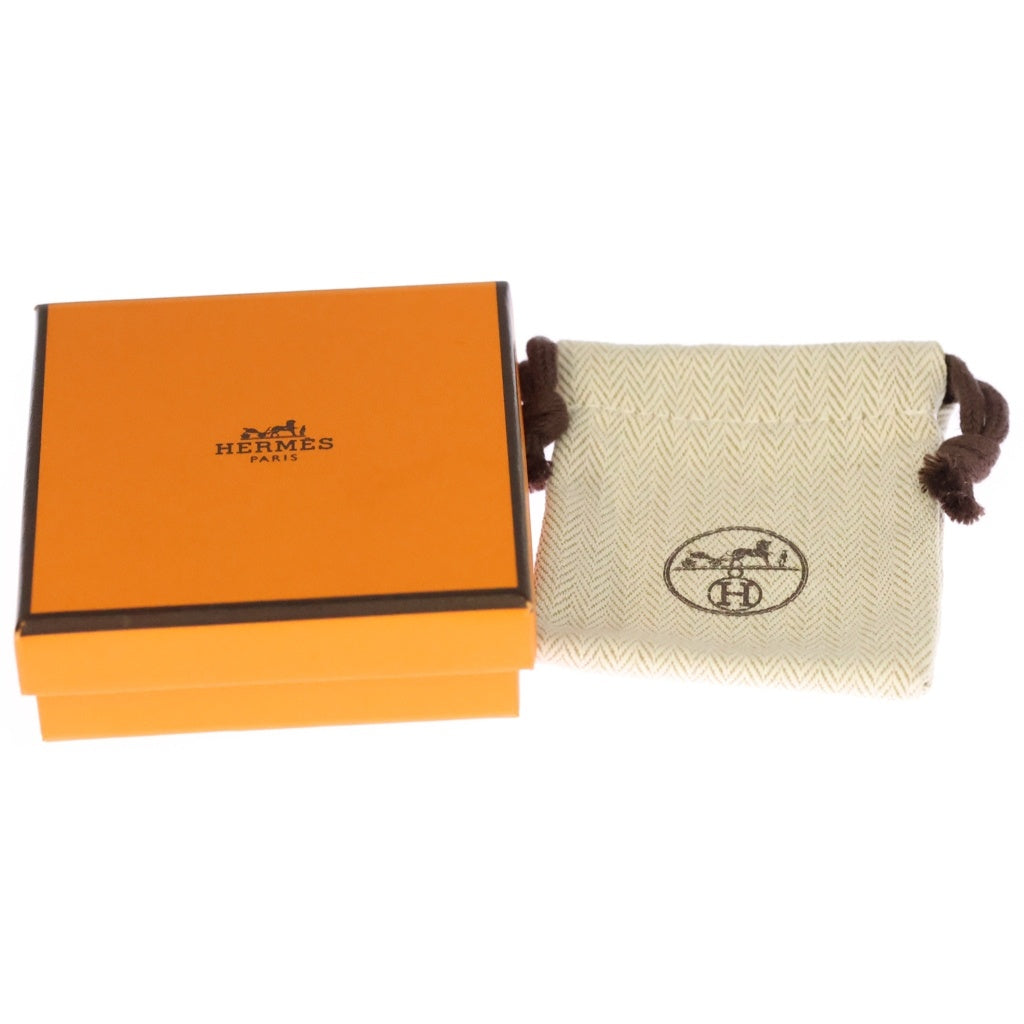 HERMES(エルメス) ミニポップアッシュ ポップH Hロゴ GP ピアス ブラック/ゴールド レディース