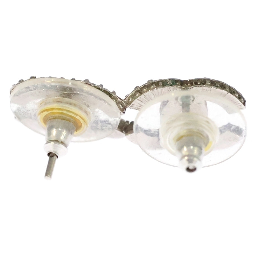 CHANEL(シャネル) ココマーク ラインストーン ピアス B15C シルバー レディース