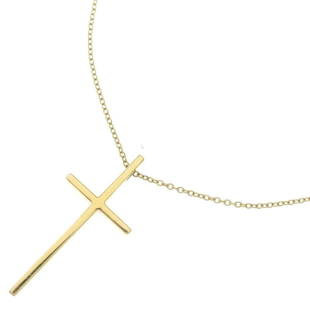 TIFFANY & Co.(ティファニー) メトロクロス ネックレス 750 イエローゴールド レディース