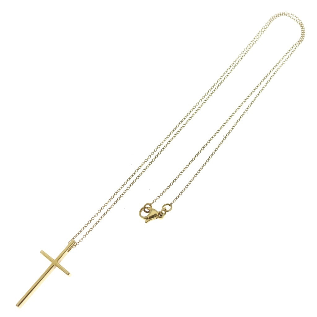 TIFFANY & Co.(ティファニー) メトロクロス ネックレス 750 イエローゴールド レディース