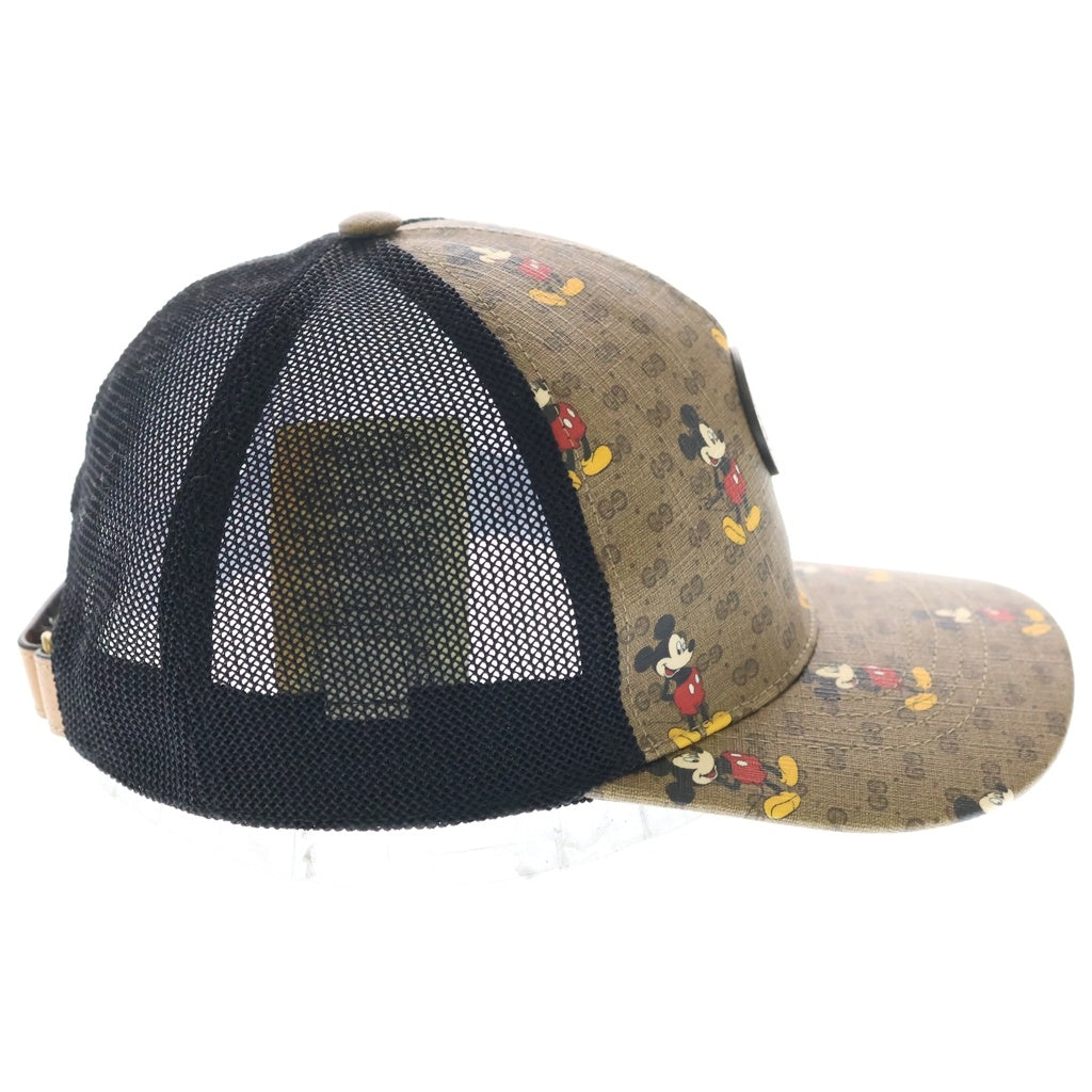 GUCCI(グッチ) ディズニーコラボ メッシュキャップ ブラウン×ブラック