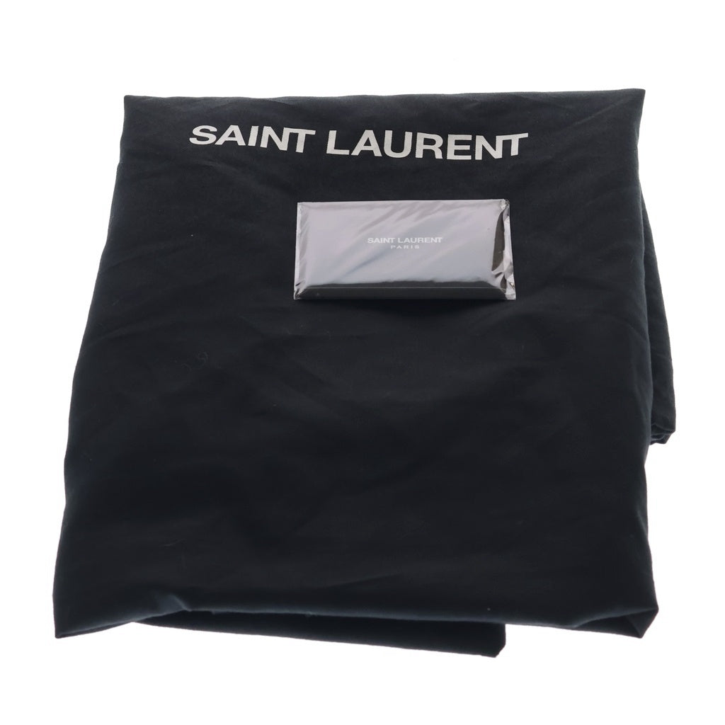 SAINT LAURENT PARIS(サンローランパリ) リヴゴーシュ トートバッグ キャンバス レザー ロゴ ホワイト/ブラック 509415 レディース