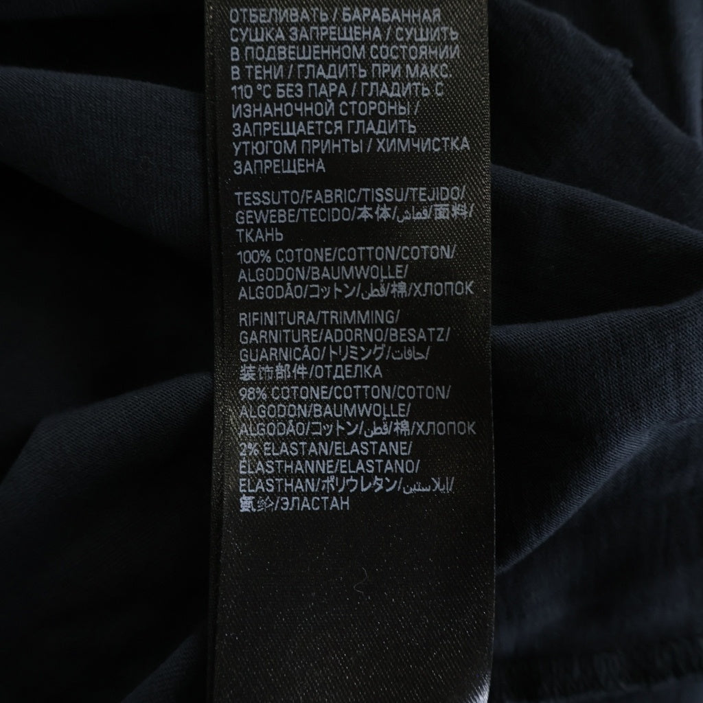 BALENCIAGA(バレンシアガ) DIY インプリント クロップド Tシャツ コットン ウォッシュ加工 ヴィンテージ加工 長袖 カットソー ブラック 783399TSVB4