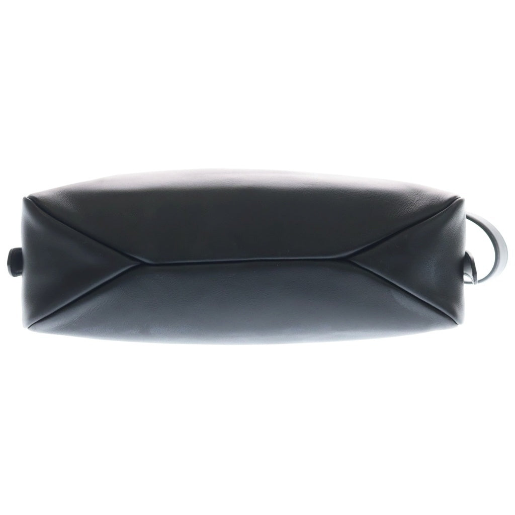 PRADA(プラダ) トライアングルロゴ ショルダーバッグ ハンドバッグ ブラック レザー 1BC231 ゴールド金具 レディース