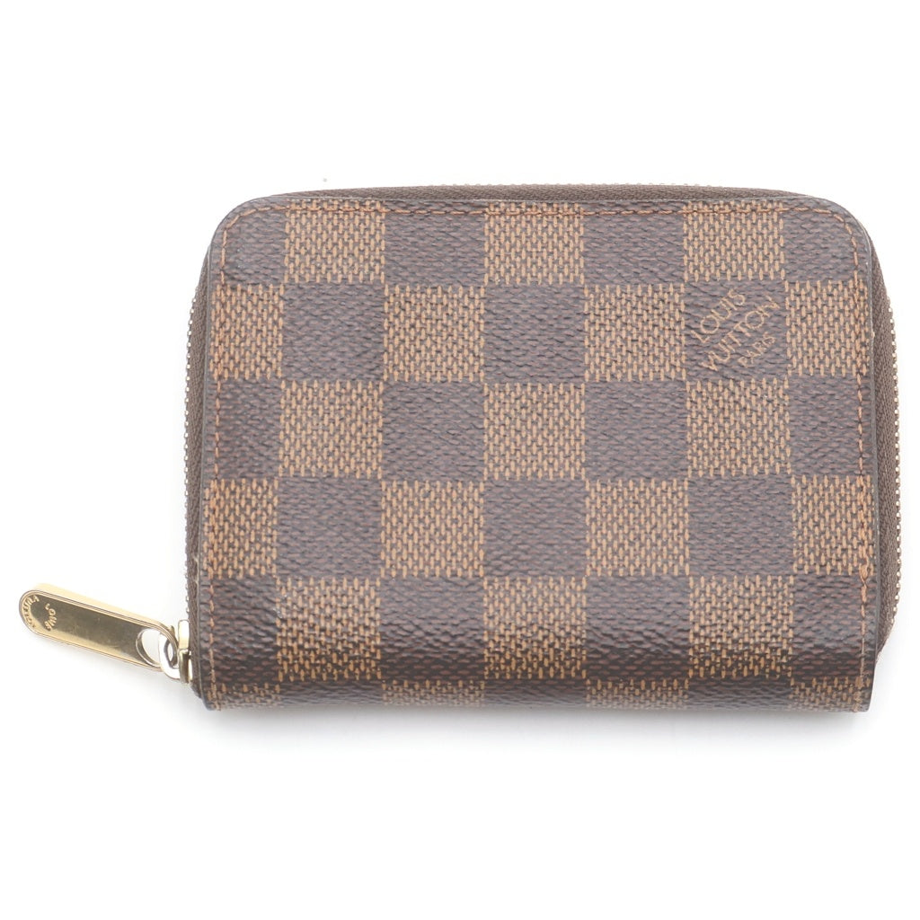 LOUIS VUITTON(ルイヴィトン) ダミエ ジッピーコインパース PVC レザー ブラウン N63070 レディース
