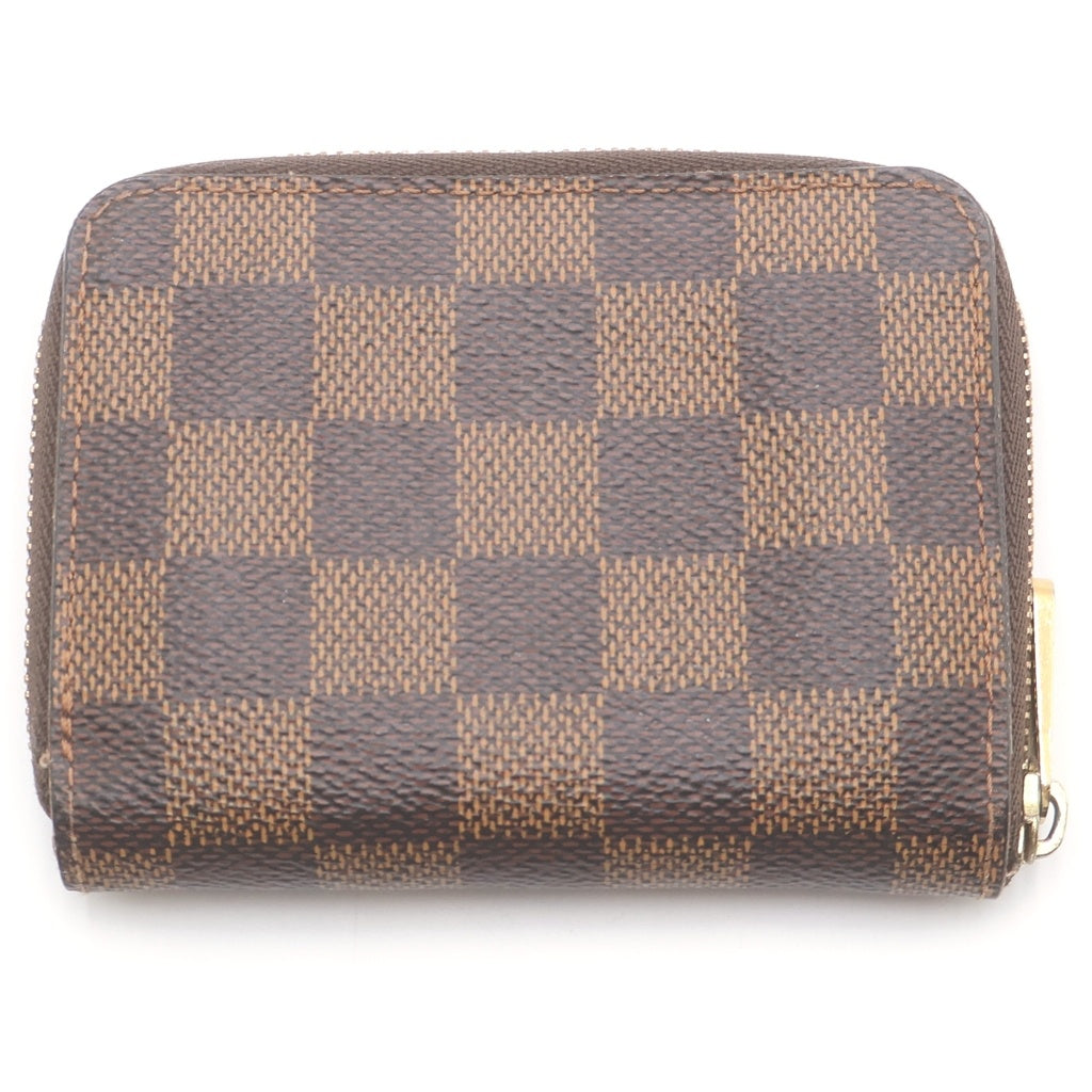 LOUIS VUITTON(ルイヴィトン) ダミエ ジッピーコインパース PVC レザー ブラウン N63070 レディース