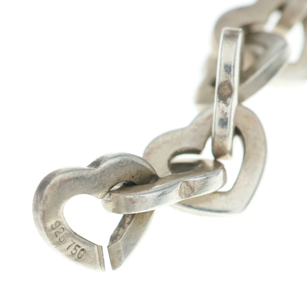 TIFFANY & Co.(ティファニー) ハートリンク ブレスレット SV925 Au750 K18YG シルバー/イエローゴールド レディース