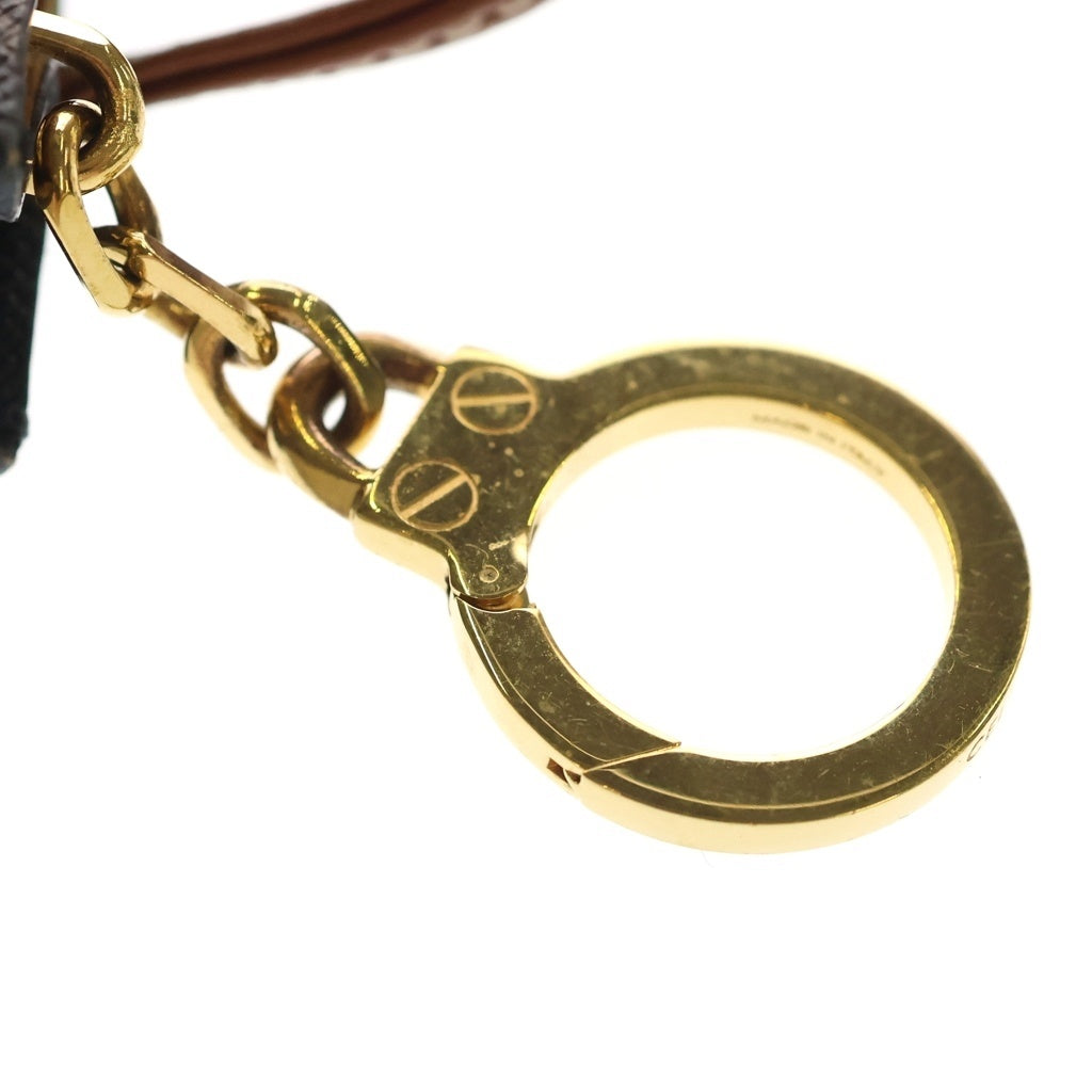 CELINE(セリーヌ) マイクロ バーティカル カバ トリオンフ キャンバス ゴールド金具 バックチャーム キーホルダー ブラウン 10I492CZ1 レディース