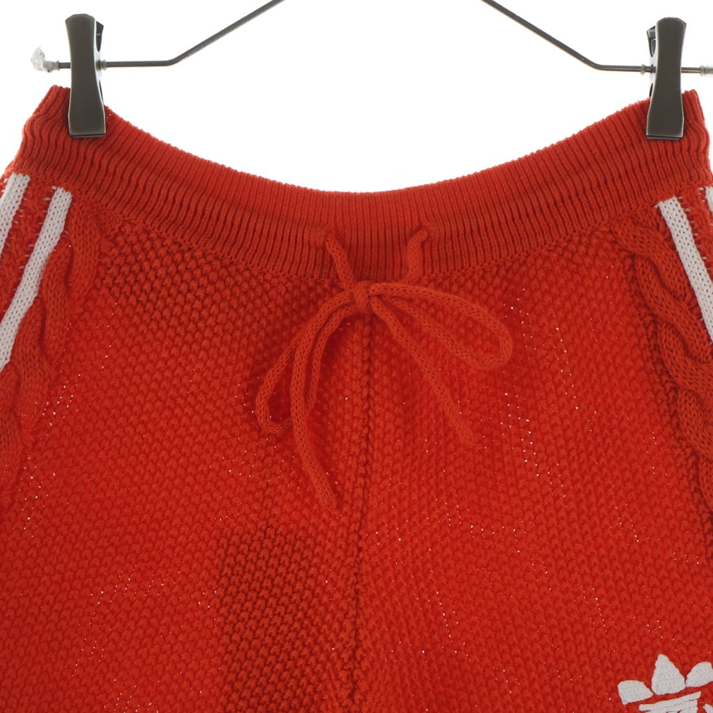 GUCCI(グッチ) XKCDJ × adidas Knit Shorts アディダス ニット ショーツ ロゴ ショートパンツ オレンジ #L 693835
