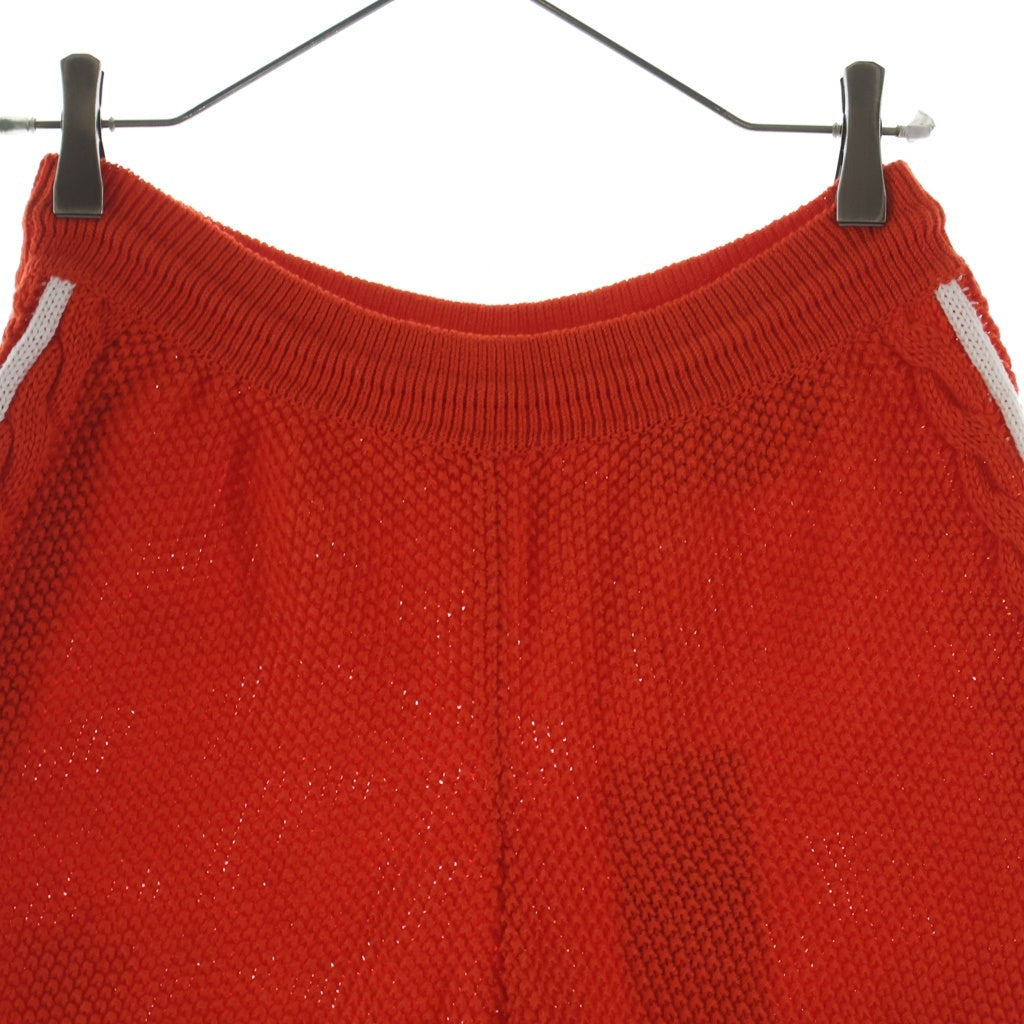 GUCCI(グッチ) XKCDJ × adidas Knit Shorts アディダス ニット ショーツ ロゴ ショートパンツ オレンジ #L 693835