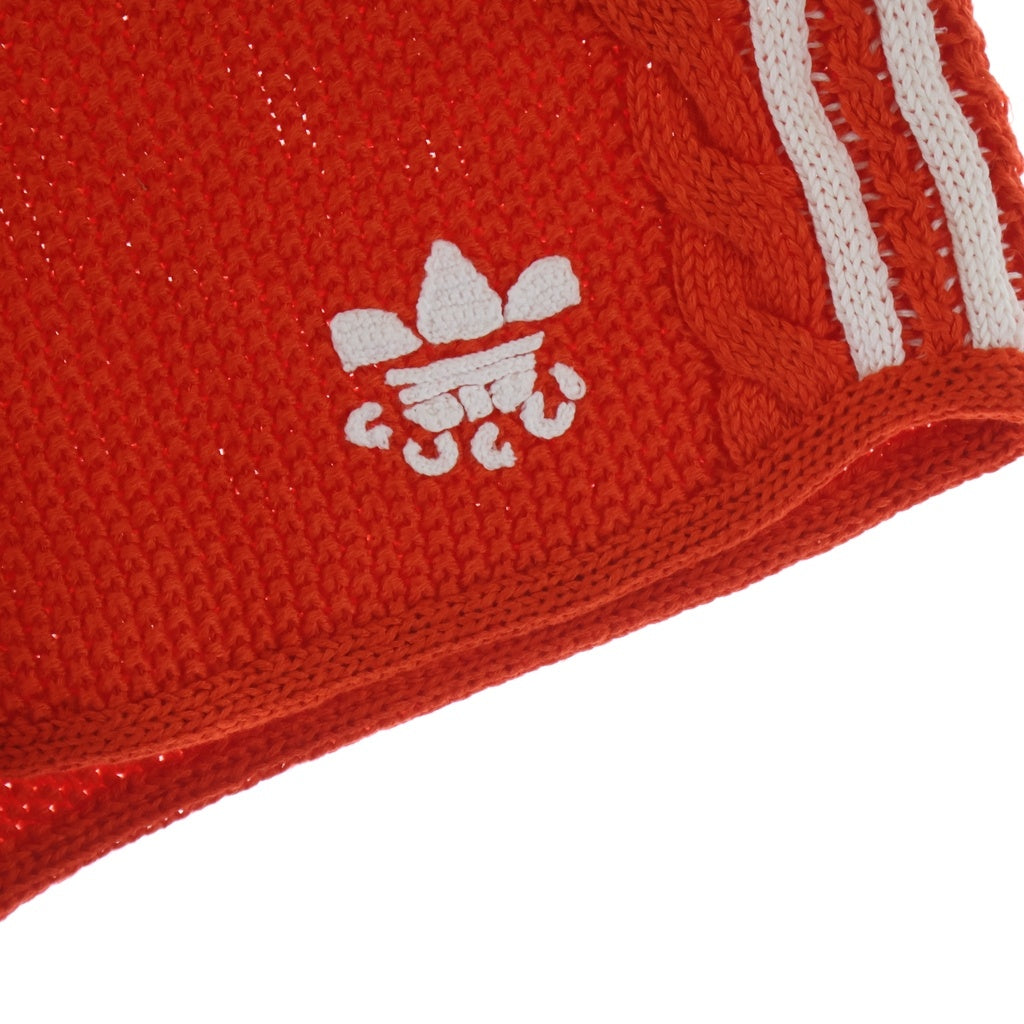 GUCCI(グッチ) XKCDJ × adidas Knit Shorts アディダス ニット ショーツ ロゴ ショートパンツ オレンジ #L 693835