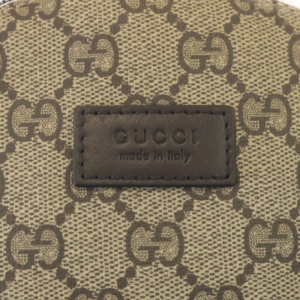 GUCCI(グッチ) チルドレンズ GGスプリーム ドッグ 犬 リュックサック バックパック ブラウン×ベージュ PVC×レザー 782708 レディース