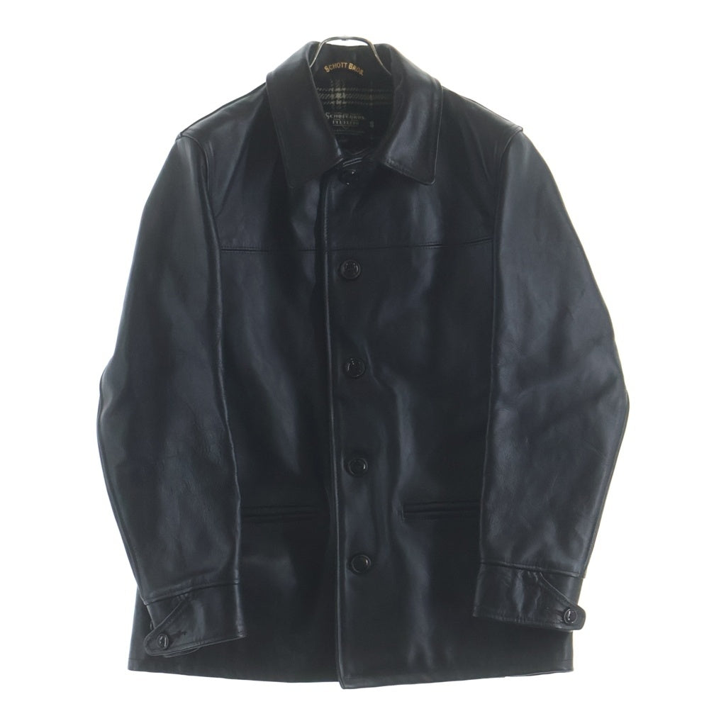 SCHOTT(ショット) カーコート レザージャケット ブラック 馬革×ウール #40 633SJH