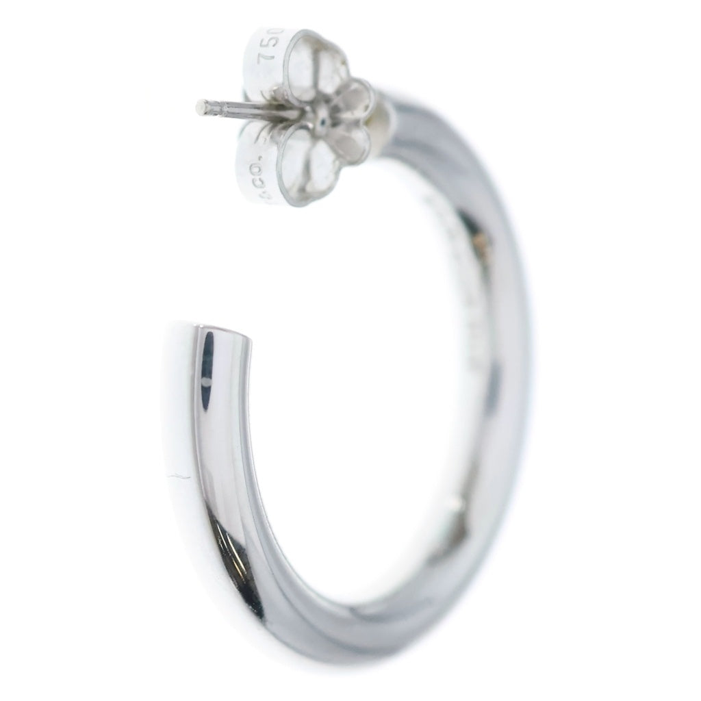 TIFFANY & Co.(ティファニー) フープ ピアス 750WG ホワイトゴールド レディース