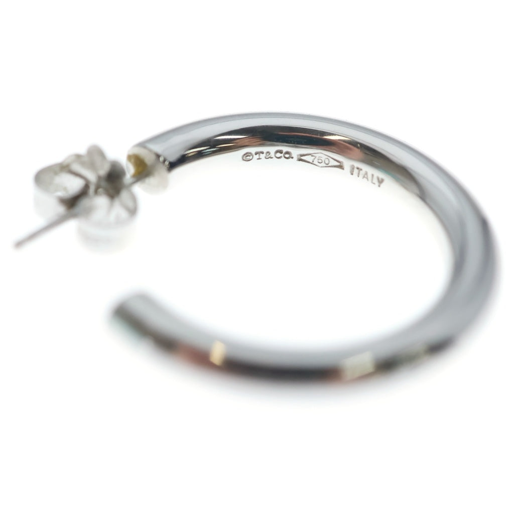 TIFFANY & Co.(ティファニー) フープ ピアス 750WG ホワイトゴールド レディース