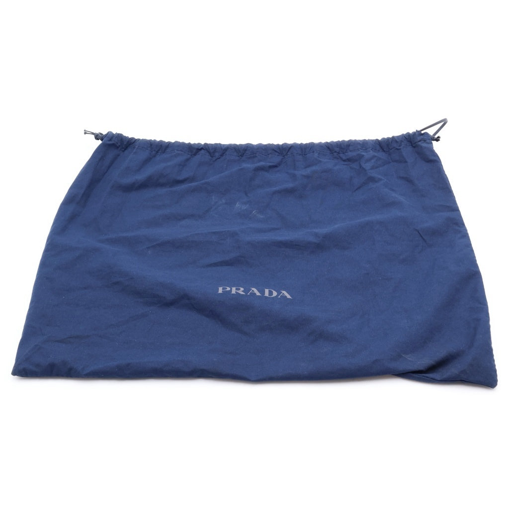 PRADA(プラダ) トライアングルロゴプレート Re-Nylon バケットハット ナイロン ブラック 2HC137
