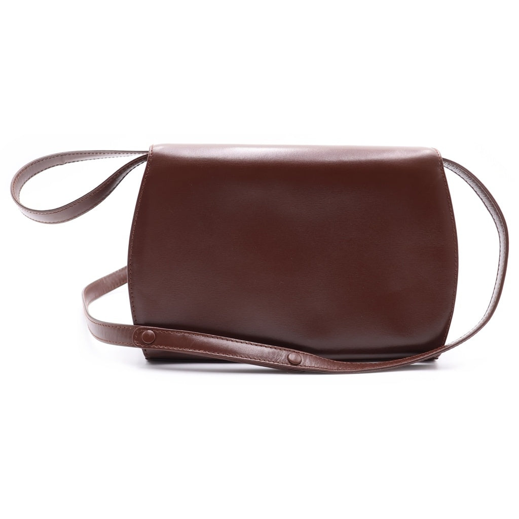 GUCCI(グッチ) バンブー ターンロック ショルダーバック ブラウン レザー レディース