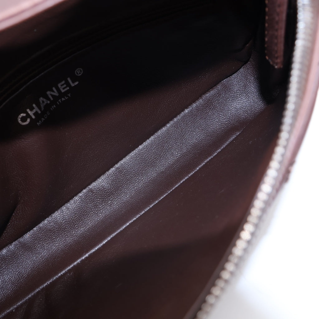 CHANEL(シャネル) タイムレスCC ココマーク ショルダーバッグ ミニバッグ ブラウン レザー シルバー金具 レディース