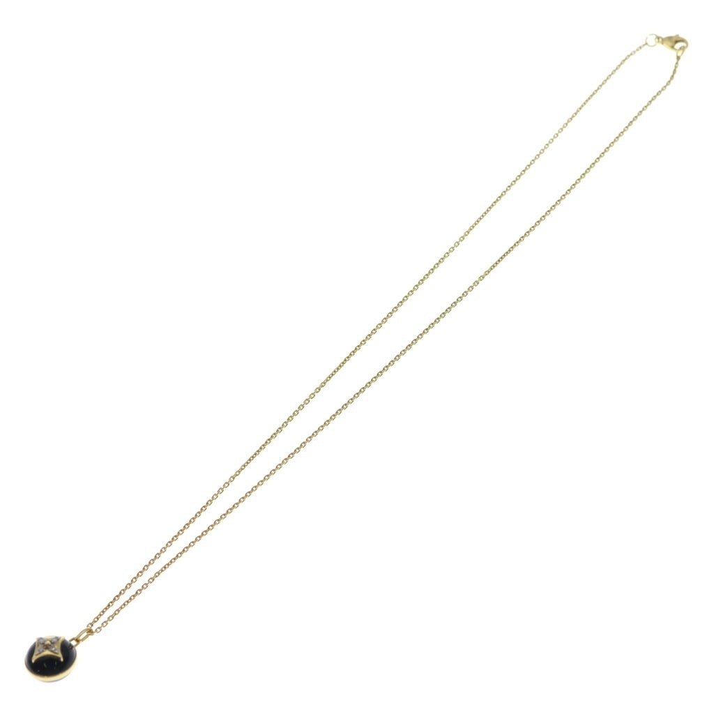 LOUIS VUITTON(ルイヴィトン) パンダンティフPM ブロッサム オニキス ダイヤ ネックレス K18YG イエローゴールド/ブラック Q93758 レディース