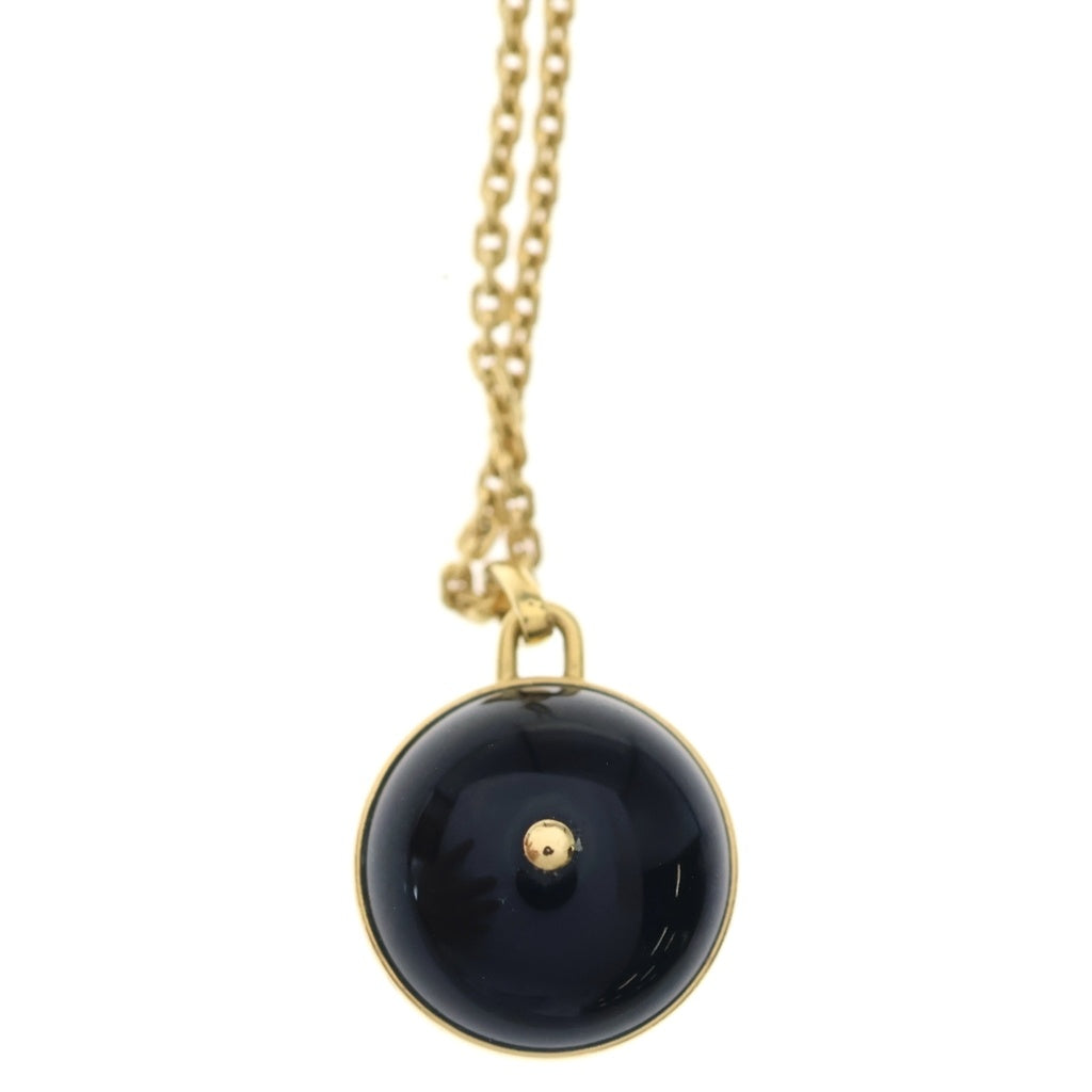 LOUIS VUITTON(ルイヴィトン) パンダンティフPM ブロッサム オニキス ダイヤ ネックレス K18YG イエローゴールド/ブラック Q93758 レディース