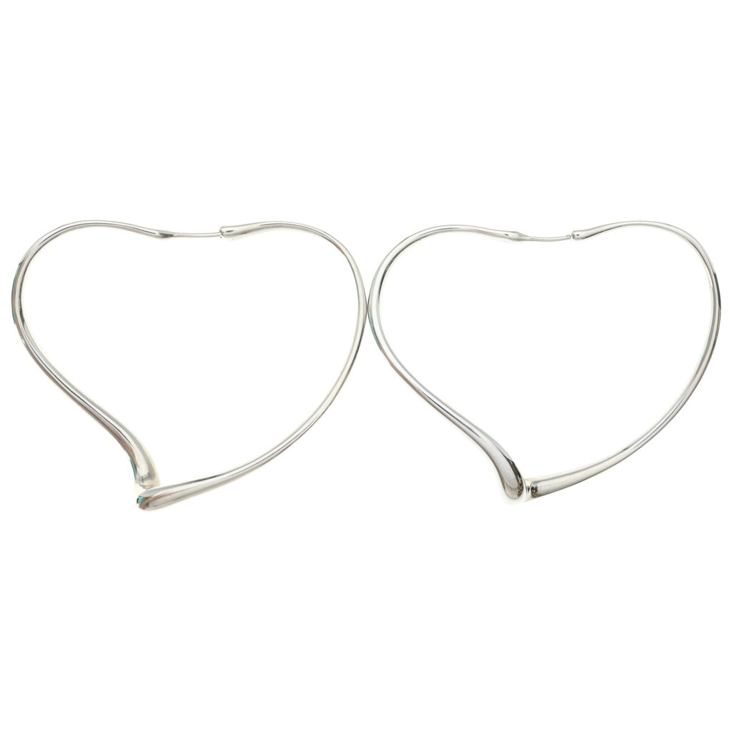 TIFFANY & Co.(ティファニー) エルサ ペレッティ オープンハート フープ ピアス ラージ SV925 シルバー レディース
